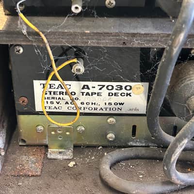 TEAC A-7030 7.5/15ips 1/4” Two-Track Reel to Reel Recording Deck FOR PARTS OR RESTORATION image 6