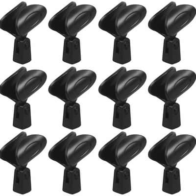 12 MR DJ MC02 Universal Microphone Clip Flex Plastic + Copper Threading image 1