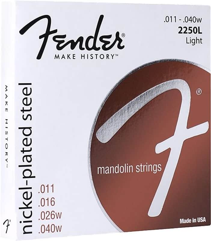 Fender Mandolin Strings, Nickel Plated Steel, .011-.040 Gauges, (8) 2016 image 1