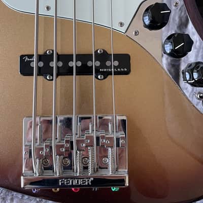 Fender Fender American Ultra Jazz Bass V RW MBST 2022 - Mochaburst image 6