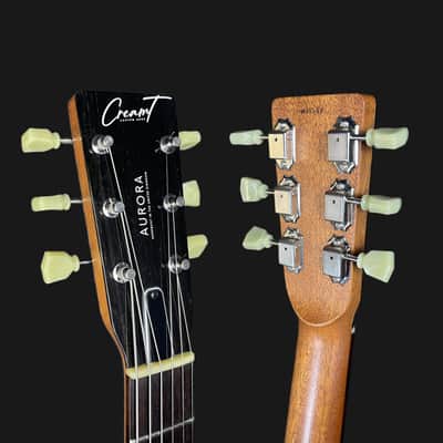 Cream T Aurora GX Pickup Swapping Electric Guitar Naked Whiskerburst, Spalted Maple w/Deluxe Gigbag image 8