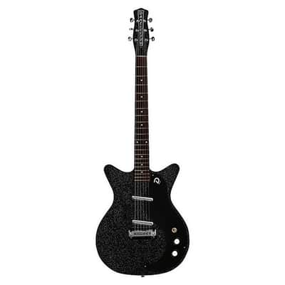 Danelectro 59M NOS+ Electric Guitar - Black Metal Flake, Lipstick Pickups, Vintage Style image 12