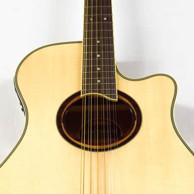 Yamaha APX700II-12 Thinline Acoustic/Electric Cutaway 12-String Guitar - Natural image 2