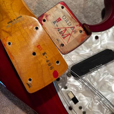 1993 Fender Traditional 60s Mustang Order Made Custom Transparent Red Premium Ash Maple Seymour Duncan MIJ Japan image 17