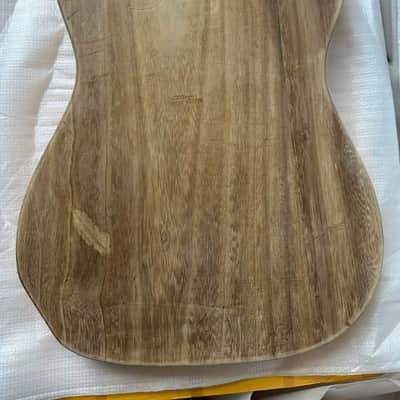 Paulownia Wood Guitar Tele Style Body with Veneer Maple Top image 5