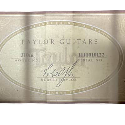 Taylor Guitar - Acoustic electric 310ce image 8
