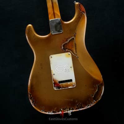 Fender Stratocaster 60th Anniversary Rusty Gold Heavy Aged Relic by East Gloves Customs image 4