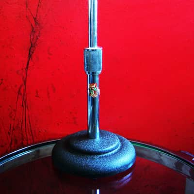 Vintage 1940's era Atlas Sound DS7 cast iron microphone desk stand Shure Electro Voice DS5 DS10 # 1 image 1
