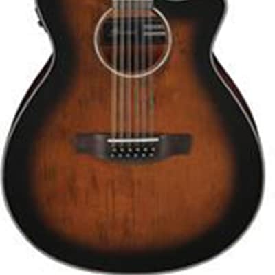 Ibanez AEG5012DVH Acoustic-Electric 12-String Guitar No Case (Dark Violin Sunburst) image 2