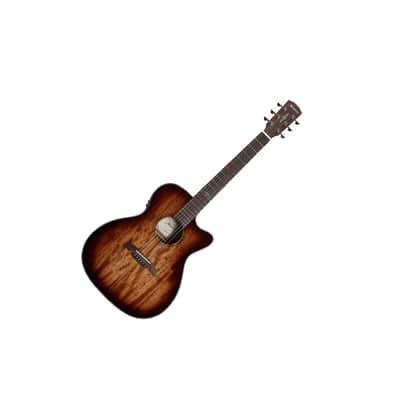 Alvarez Guitars AF66CE Artist Series OM/Folk Acoustic-Electric Guitar w/Cutaway  -Shadowburst image 2