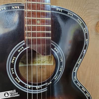 Maruha Vintage Parlor Guitar Crafted in Japan c. 1960s No. 612