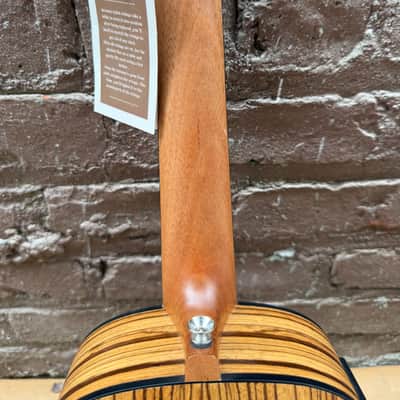 Caramel "Melts in my Heart" Acoustic-Electric Handcrafted Zebrawood Ukulele (Used - Good Condition) image 11