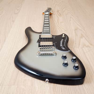 2015 Bilt El Hombre Deluxe Electric Guitar Silverburst Lollar Imperials Ebony Fretboard w/ohc image 10