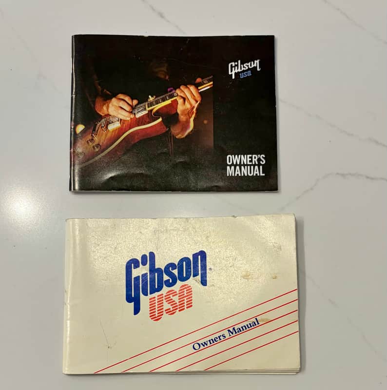 Gibson Owners Manuals 1989 and 2012 image 1