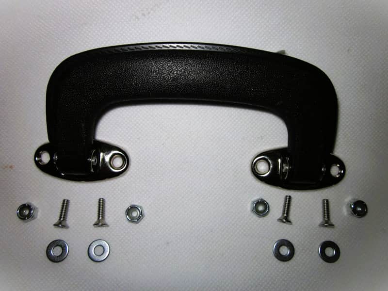 Guitar Case Handle Vintage Chipboard Case handle with Complete installation mounting hardware Kit! image 1