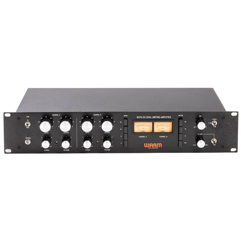 Warm Audio WA76-D2 Dual-Channel Clean Gain Discrete FET Compressor image 1