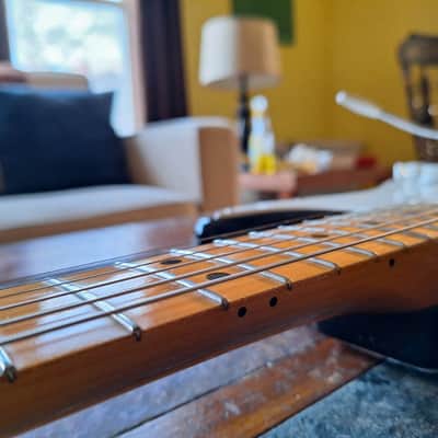 Fender Partscaster Strat MIM Squier Seymour Duncan 1998 - black/maple image 11
