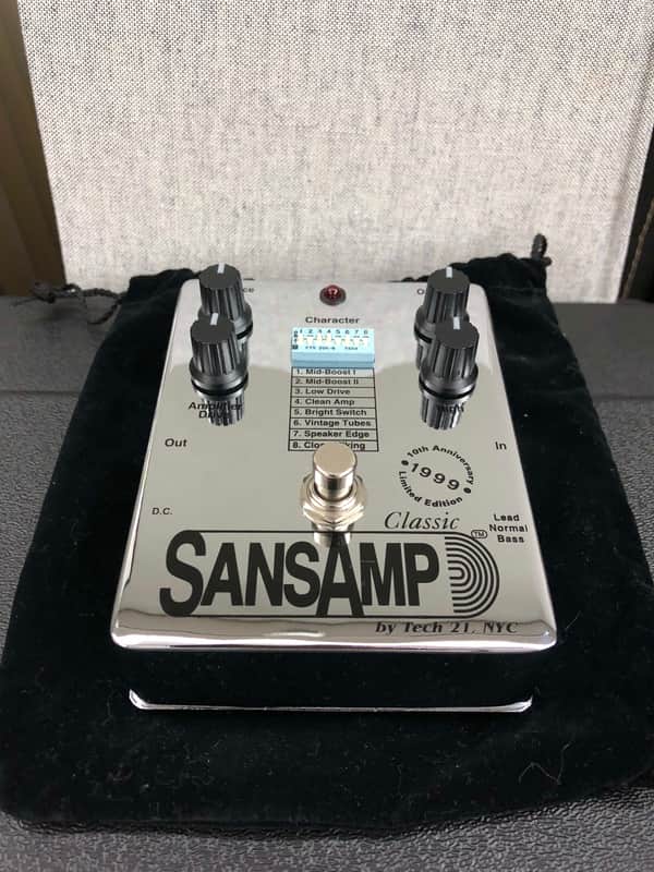 Tech 21 Tech21 SansAmp Classic 10th Anniversary Limited Edition(Signed) 1999 - Chrome image 1