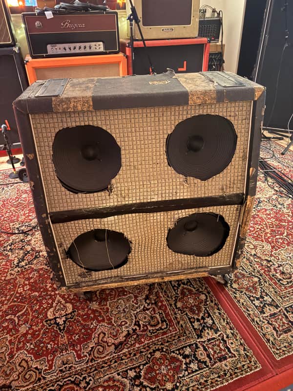 Marshall 1960AX 100-Watt 4x12" Angled Guitar Speaker Cabinet 1990 - Present - Black image 1