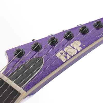 ESP USA Custom Shop Arrow V II FLBH  - Purple Sparkle imagen 4