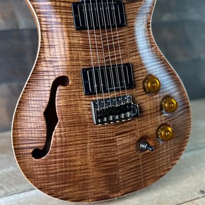 PRS Wood Library DGT Semi-Hollow David Grissom Signature Rosewood Neck! Flamed Maple 10-Top Smoked Black Hardware - Copperhead 418148 image 2