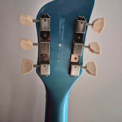 Supro 1570WB Sahara Single Pickup Americana Series Electric Guitar 2010s Wedgewood Blue Metallic image 8