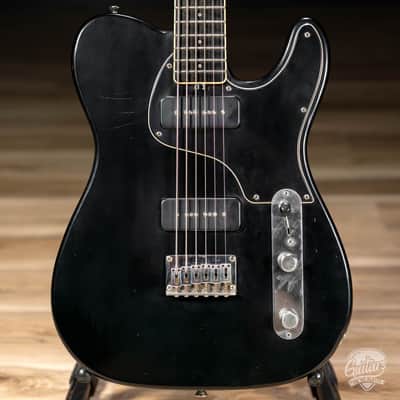 Shabat Lion Special Swamp Ash Baritone w/ Ebony Fretboard & Lollar P-90s – Black image 2