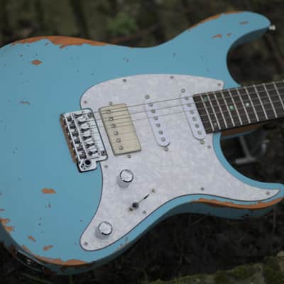 Mayones Aquila Aged 6 V24 - Monolith Daphne Blue Nitro(Relic) image 12