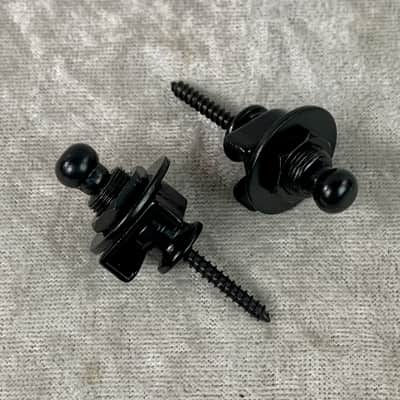 STRUKTURE PRO GUITAR STRAP LOCKS / BUTTONS SET OF 2 BLACK image 2