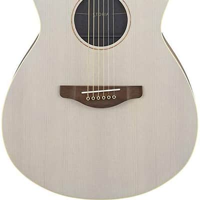 Yamaha STORIA I Concert Acoustic-Electric Guitar Satin White image 2