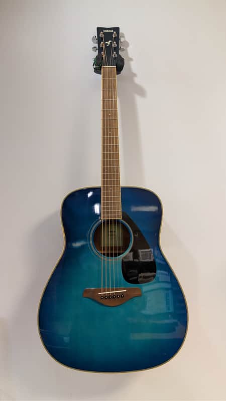 Yamaha FG820-SB Folk Acoustic Guitar Sunset Blue | Reverb