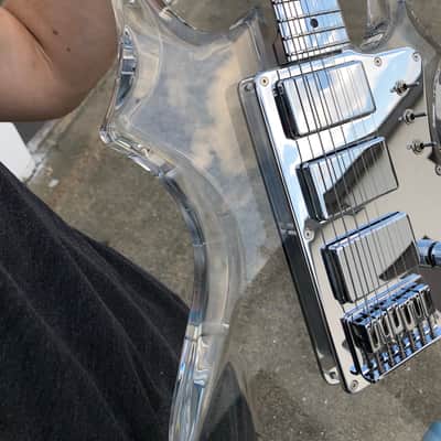 Electrical Guitar Company Jerry Garcia Acrylic Hybrid OBEL aluminum neck 2019 Polished image 5