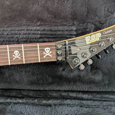 ESP Custom Shop M-II KH-2 Kirk Hammett Signature Specs 1993 OHSC Black image 7