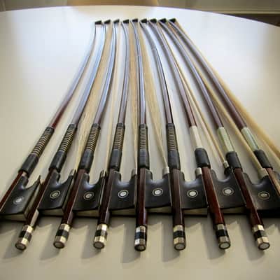 German Violin Bow High Quality 3/4 Size Circa-1900s-Brown image 4