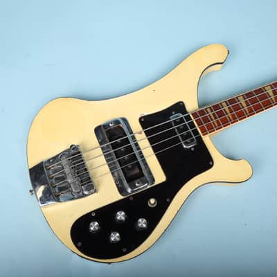 Rickenbacker 4001 Bass Guitar White 1974 Road Worn image 11