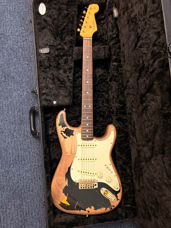 Custom John Mayer BLK1 Fender 60s neck jazzy cat pickups Luthier made 2020 Black
