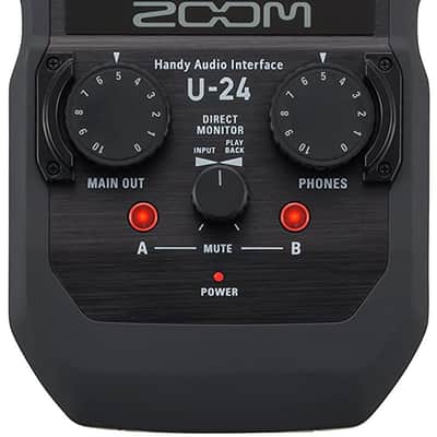 Zoom U-24 Handy Audio Interface, 2-Channel Portable USB Audio Interface, 2 XLR/TRS Combo Inputs, MIDI I/O, RCA Outputs image 2