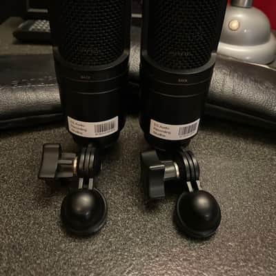 Pair of Audio-Technica AT2020 Large Diaphragm Cardioid Condenser Microphones image 5