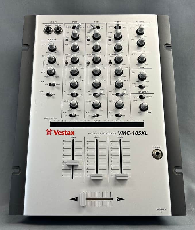Vestax VMX-185XL DJ Mixing Controller - Silver *No Power Supply image 1