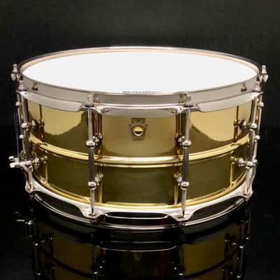 Ludwig 6.5x14 Super Brass LB403T w/ Tube Lugs / B-Stock image 2