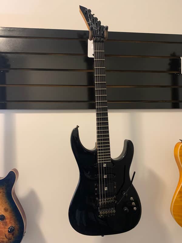 Greg Curbow High End - Handmade - 6 String Guitar - Floyd Rose - Scalloped Frets - Pre Serial Number 1990 - Black Gloss image 1