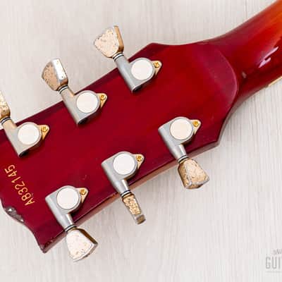 1983 Greco Mint Collection EGC68-50 Custom Cherry Sunburst w/ Screamin PAFs, Japan Fujigen image 5