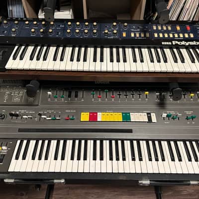 Korg PolySix 1980s - Navy Blue w/ Upgraded CPU image 4