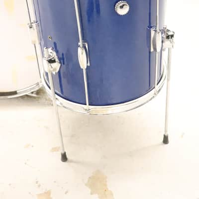 Stetson Japanese 3pc Drum Kit Set Blue Sparkle Vintage 1960's 20/14/12" image 17
