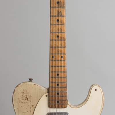 Fender Telecaster Solid Body Electric Guitar (1958), ser. #026990, black tolex hard shell case. image 8