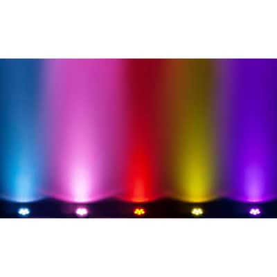 Chauvet DJ SLIMPARQ6ILS RGBA LED DMX Wash Light Fixtures 8 Pack w Carry Bag image 2