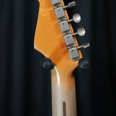 2017 Fender Custom Shop 1956 Stratocaster Journeyman Relic – Roasted Canadian Black Ash image 8