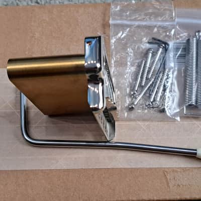 MannMade USA Tremolo Bridge Nickel/Polished Saddles PRS image 9