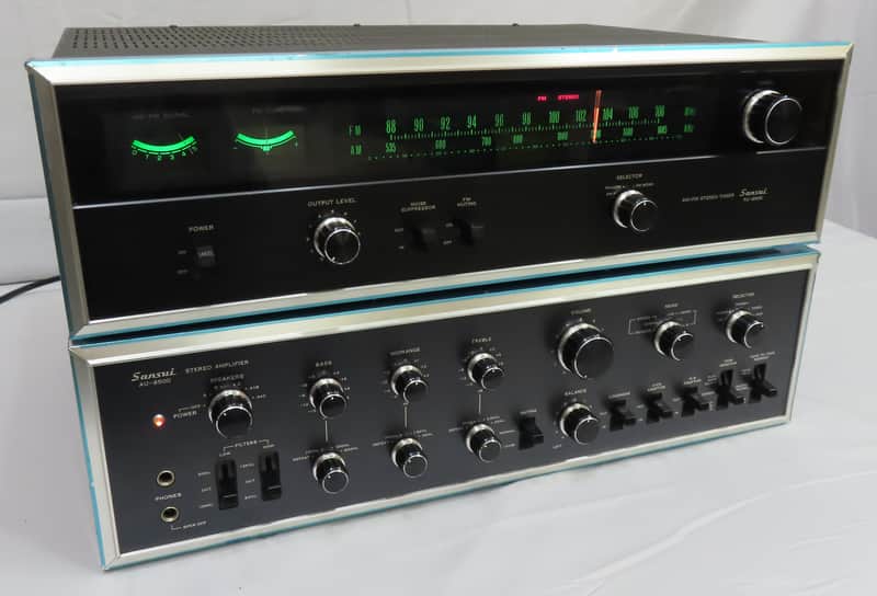 Vintage Sansui AU-9500 Stereo Integrated Amplifier & TU-9500 | Reverb