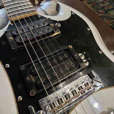 1969 Gibson SG Special - Refinished Silver - Humbuckers - w/ Chainsaw Case image 14